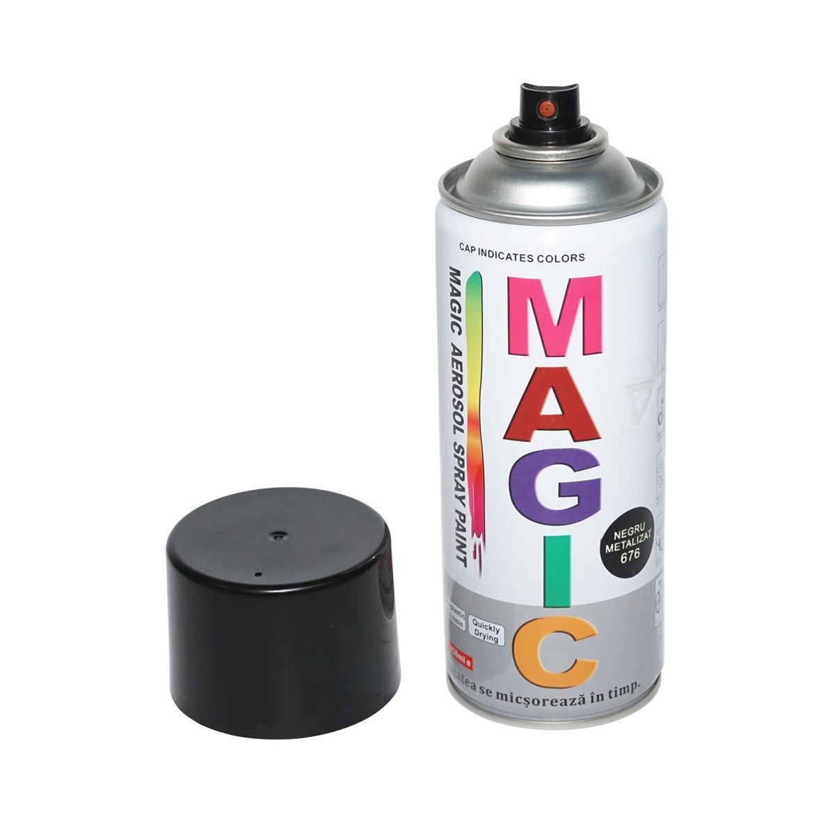 Spray vopsea Magic negru metalizat 676 400 ml, Cod: FOX676, Brand: MAGIC - 2 | YEO