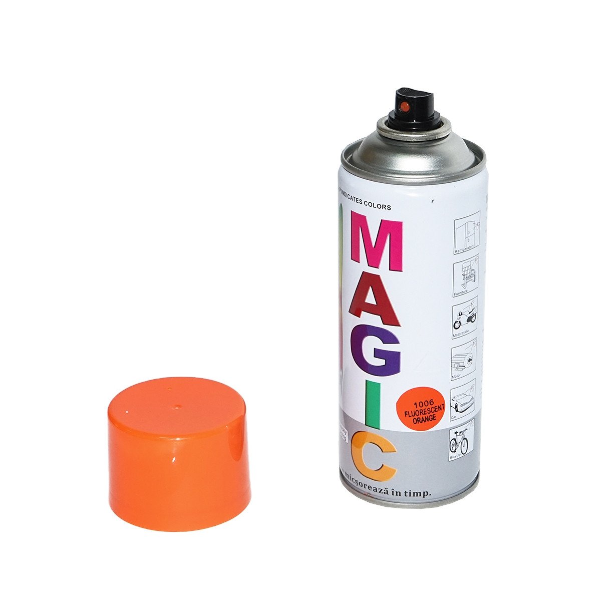 Spray vopsea Magic portocaliu fluorescent 1006 450 ml, Cod: FOX1006, Brand: MAGIC - 1 | YEO