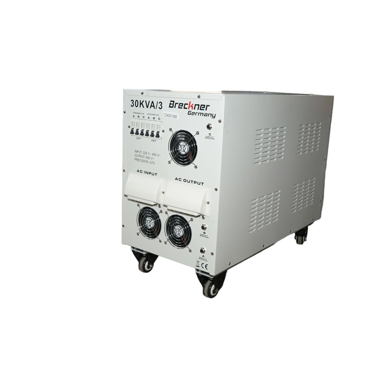 Stabilizator automat de tensiune 30KVA, 24KW trifazat cu servomotor, Cod: BK69936, Brand: BRECKNER GERMANY - 2 | YEO