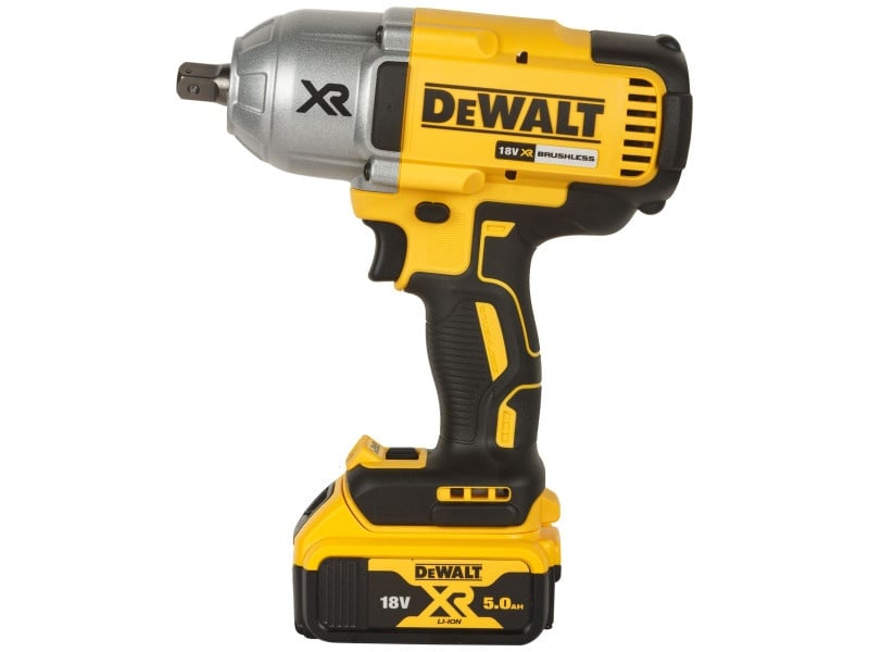 Șurubelniță cu impact fără fir DEWALT 18 V 1/2" 1625 Nm (2 baterii 5.0 Ah + încărcător + TSTAK)