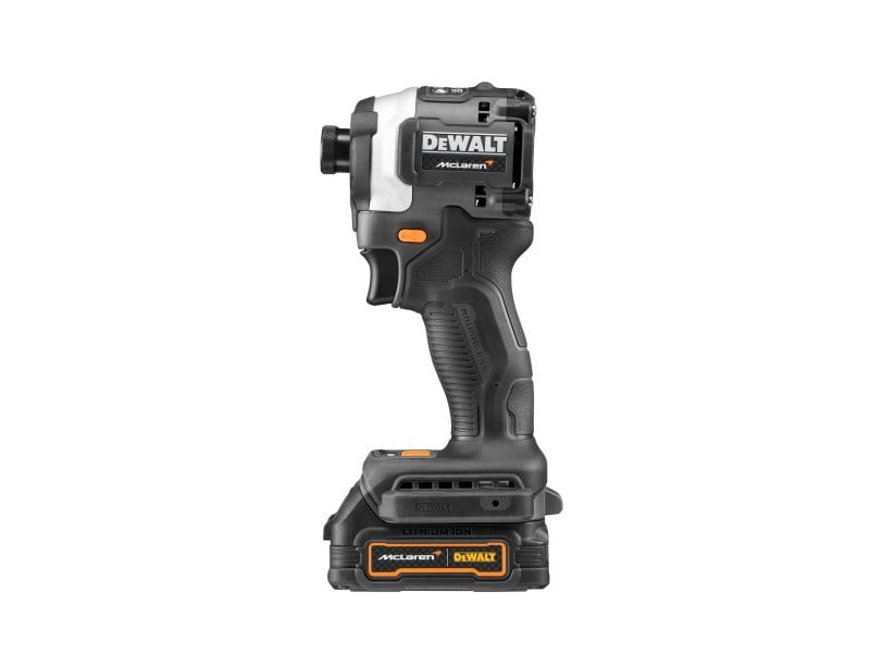 Șurubelniță cu impact fără fir DEWALT/Mclaren 18 V (2 baterii de 1,7 Ah + încărcător + TSTAK) DCF85ME2GT - 1 | YEO