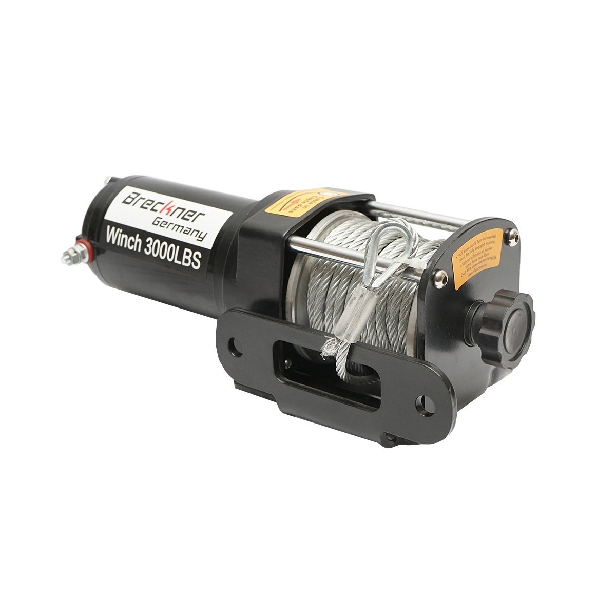 Troliu electric cu telecomanda 12V, 1,6T (3000lbs) cablu otel 5x11m, solenoid 100A. Cod: BK81340, Brand: BRECKNER GERMANY - 1 | YEO