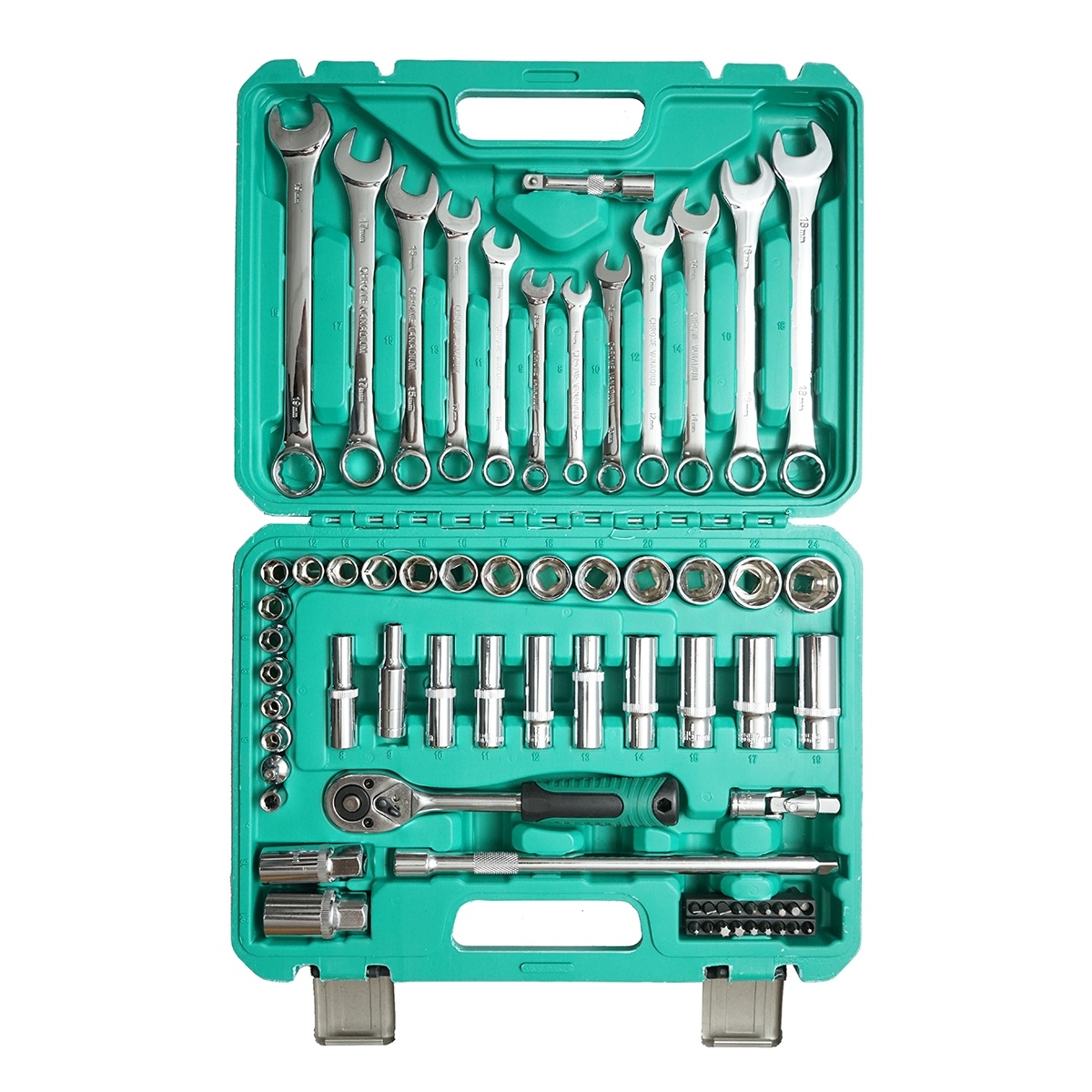 Trusa chei combinate, tubulare, fixe, torx, antrenor cu clichet 69 piese, Cod: BK80636, Brand: BRECKNER GERMANY - 2 | YEO