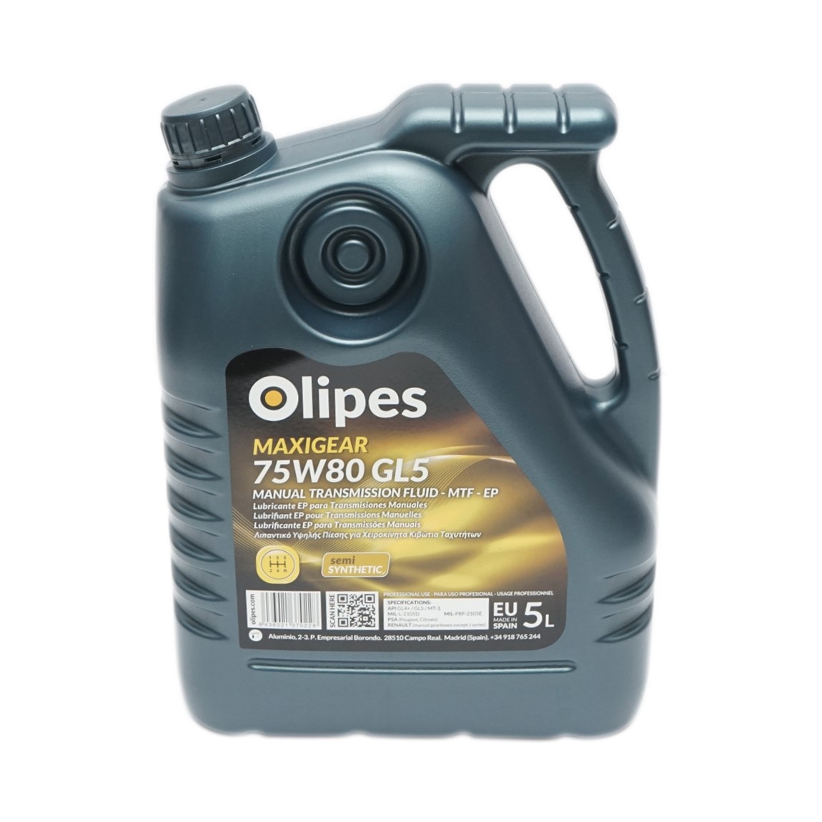 Ulei Olipes MAXIGEAR 75W80 GL-5 cutie viteze 5L, Cod: OL7580GL5/5, Brand: OLIPES