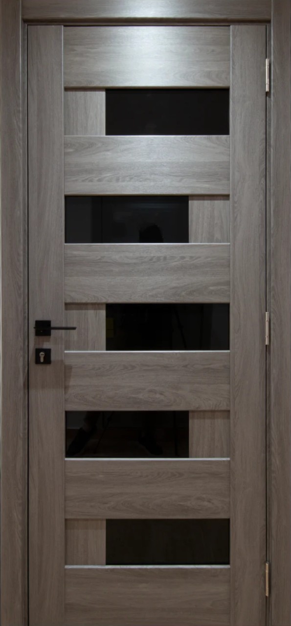 Usa interior, Velura Touch BG Eugene Oak, lemn & mdf, 60x200cm, grey, reversibila, KDoors