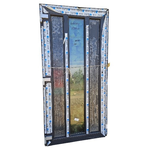 Usa, PVC & termopan, 100x200cm, antracit, stanga, Klass, 7cm, 6 camere