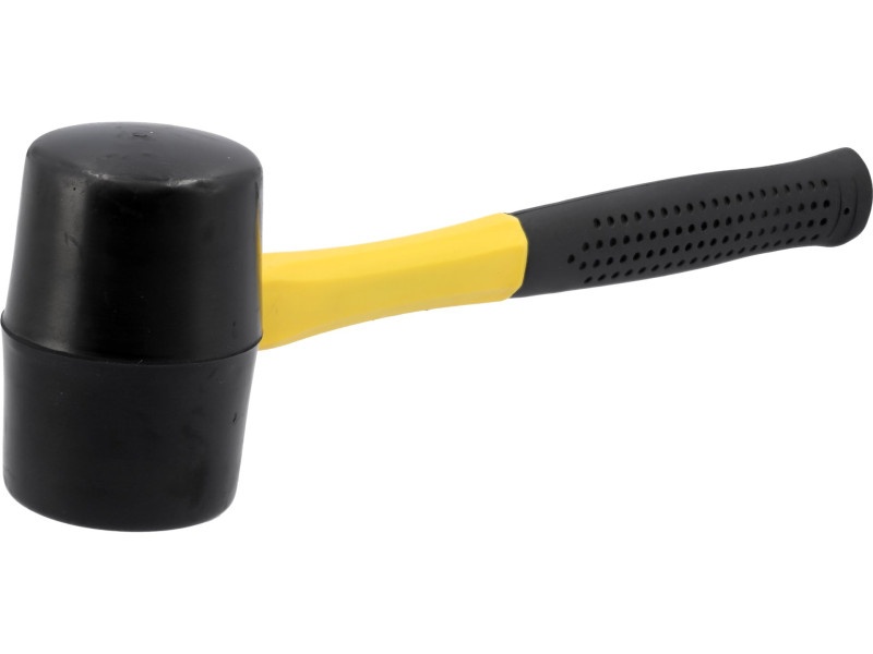 VOREL Ciocan de cauciuc 1 000 g mâner din fibră de sticlă 66 mm - 1 | YEO