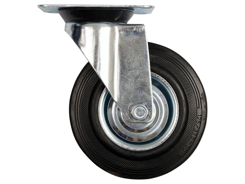 VOREL Furcă pivotantă cu roată industrială 100 mm 60 kg
