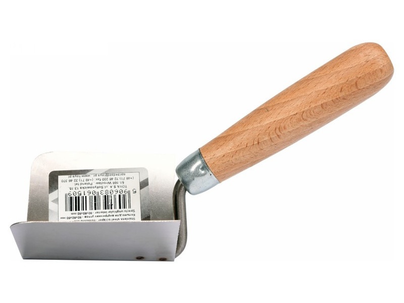 VOREL Lingură de zidărie colț interior inox 80/60/60 - 1 | YEO