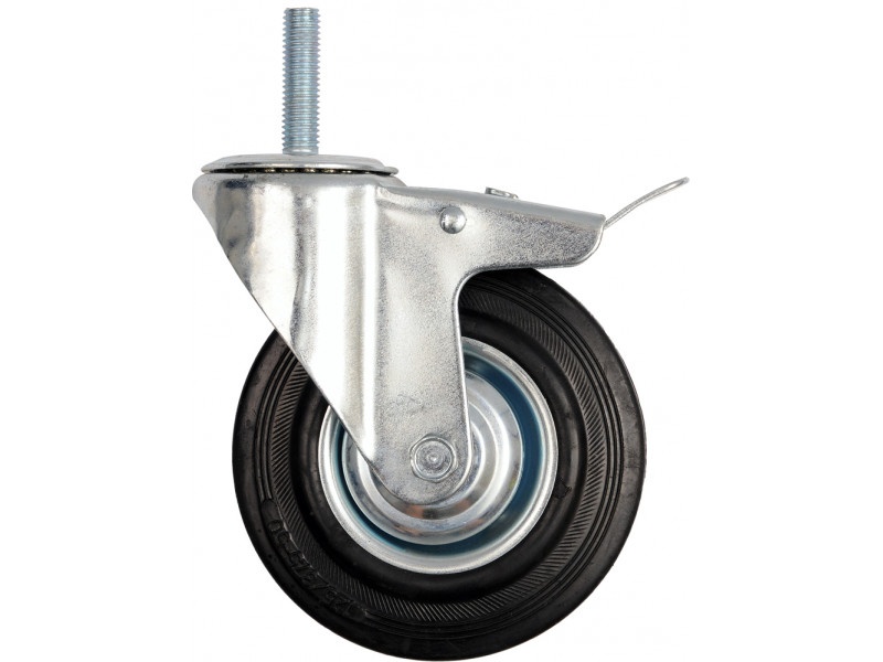VOREL Roată industrială cu frână pivotantă 100 mm 60 kg