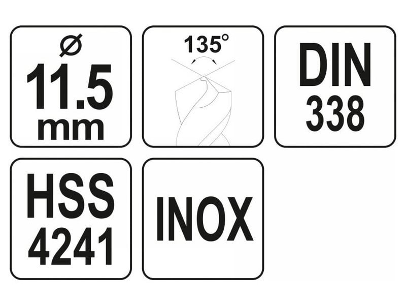 YATO Auger 11,5 x 142/95 mm inox HSS Premium - 3 | YEO