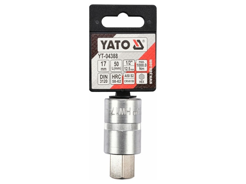 YATO Bit cheie tubulară cheie Allen 1/2" 17 mm CrV - 2 | YEO