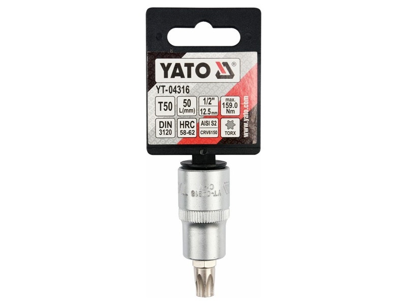 YATO Bit cheie tubulară Torx 1/2" T50 CrV - 2 | YEO