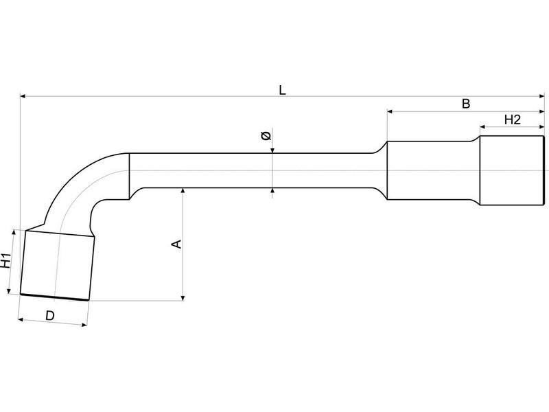 YATO Cheie pentru țevi 21 mm / 221 mm CrV