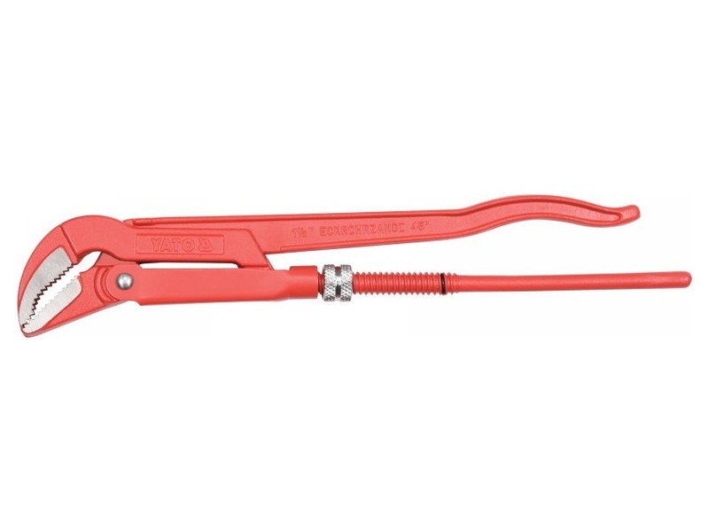 YATO Cheie pivotantă pentru țevi 45° 1,5" DIN5234 CrV