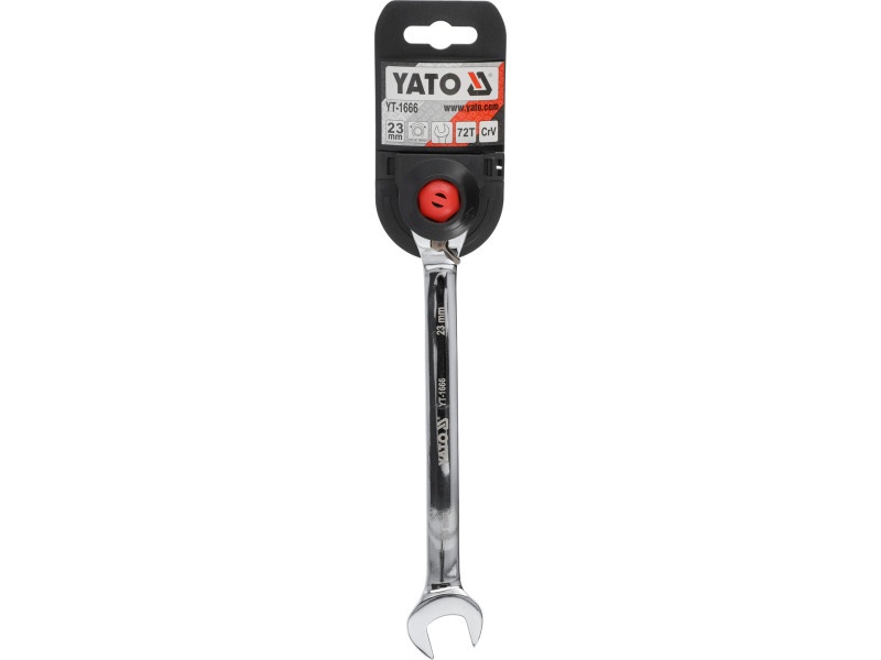 YATO Cheie stea cu clichet 23 mm / 290 mm 72T CrV - 3 | YEO