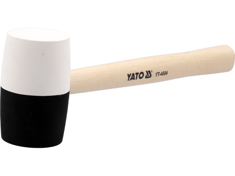 YATO Ciocan de cauciuc 780 g (alb și negru) 63 mm - 1 | YEO