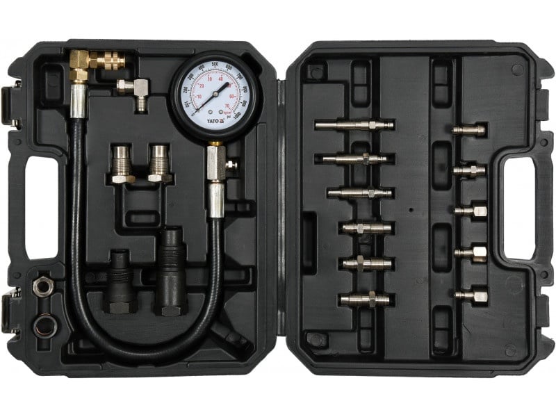 YATO Compression Gauge Set 19 piese pentru motoare diesel 70 Bar