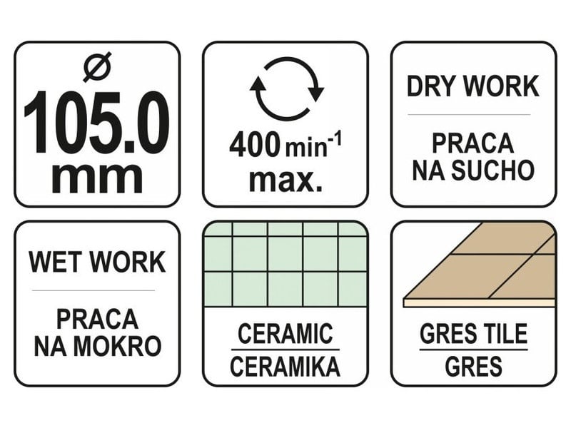 YATO Diamant Cutter circular 105 mm umed/uscat - 3 | YEO