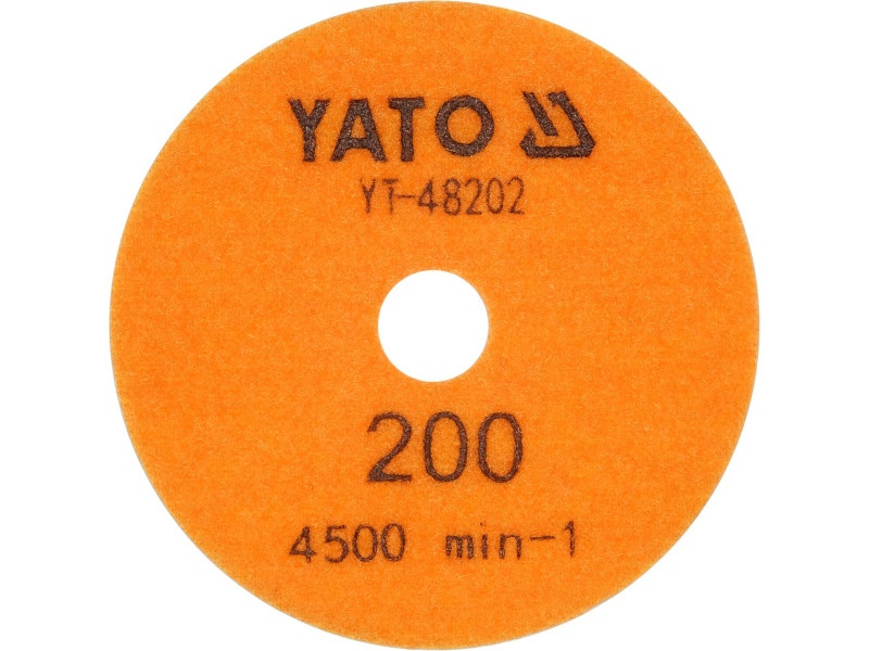 YATO Disc diamantat de șlefuire și lustruire Velcro 100 mm / P200 umed/uscat - 3 | YEO