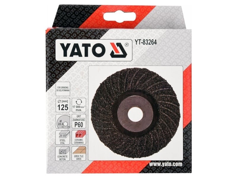 YATO Disc universal de șlefuit 125 x 22,2 mm / P60 - 1 | YEO