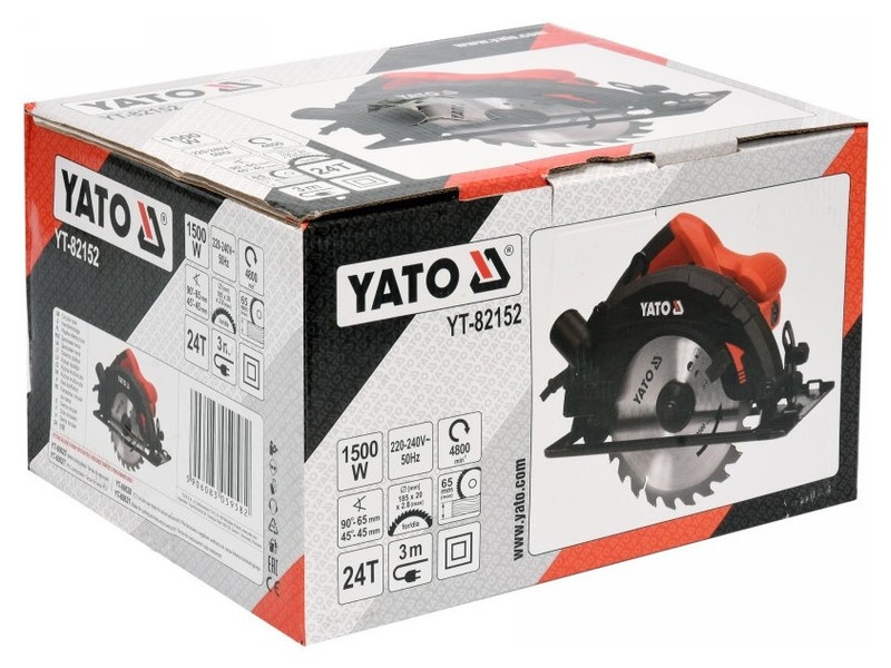 YATO Ferăstrău circular 185 mm 1500 W - 3 | YEO
