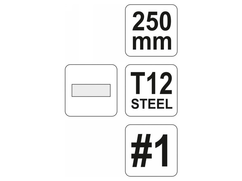 YATO Filă plată 250 mm / #1 grosieră - 3 | YEO