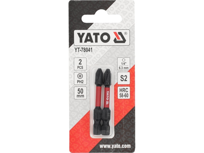 YATO Impact bit punct PH2 x 50 mm (2 buc) - 3 | YEO