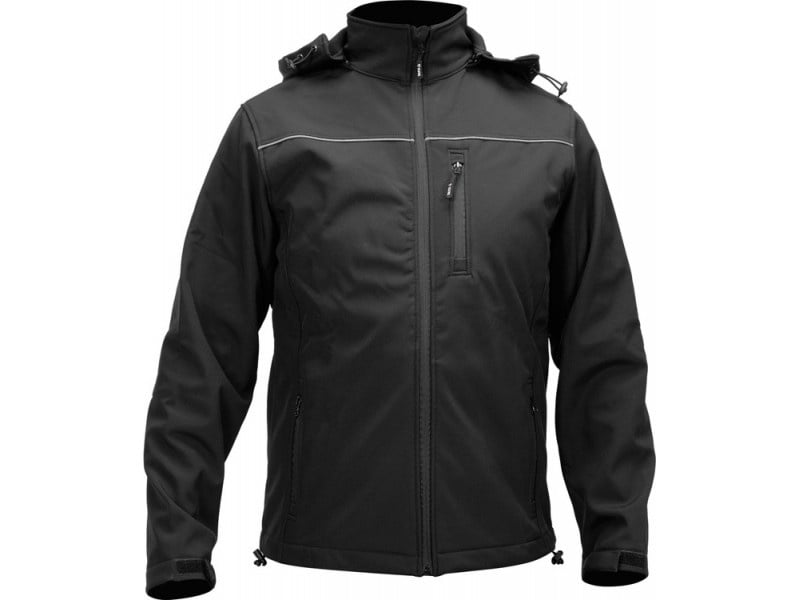 YATO Jachetă de protecție softshell pentru lucru cu glugă negru dimensiune L 3 buzunare - 2 | YEO