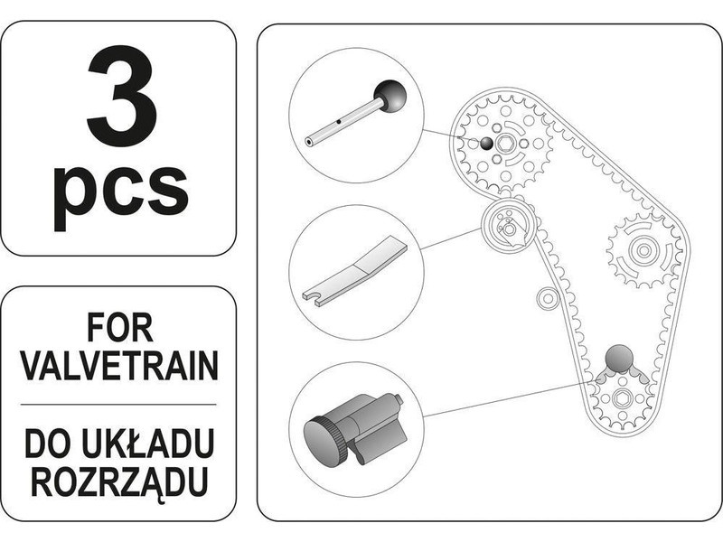 YATO Kit de montare pentru controlul motorului diesel 3 piese - 1 | YEO