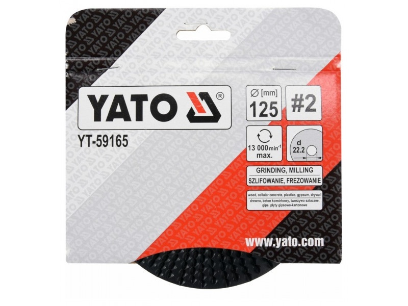 YATO Mace disc mediu #2 125 x 22,2 mm - 3 | YEO