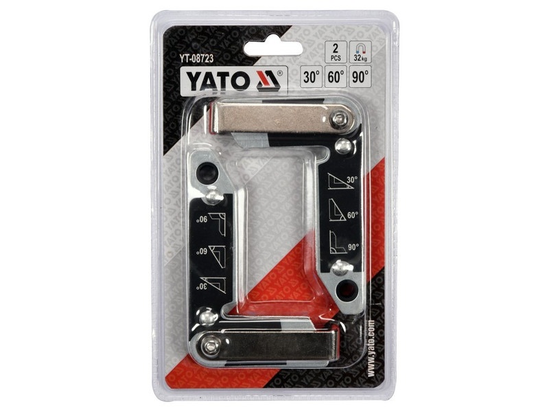 YATO Magnet suport piesă de sudură 30-60-90°/32 kg (2 buc) - 2 | YEO