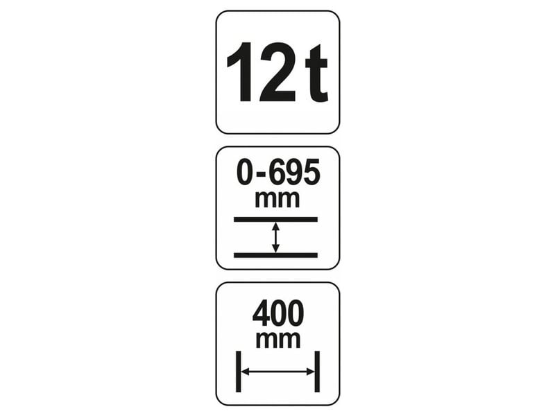 YATO Presă hidraulică 12 t