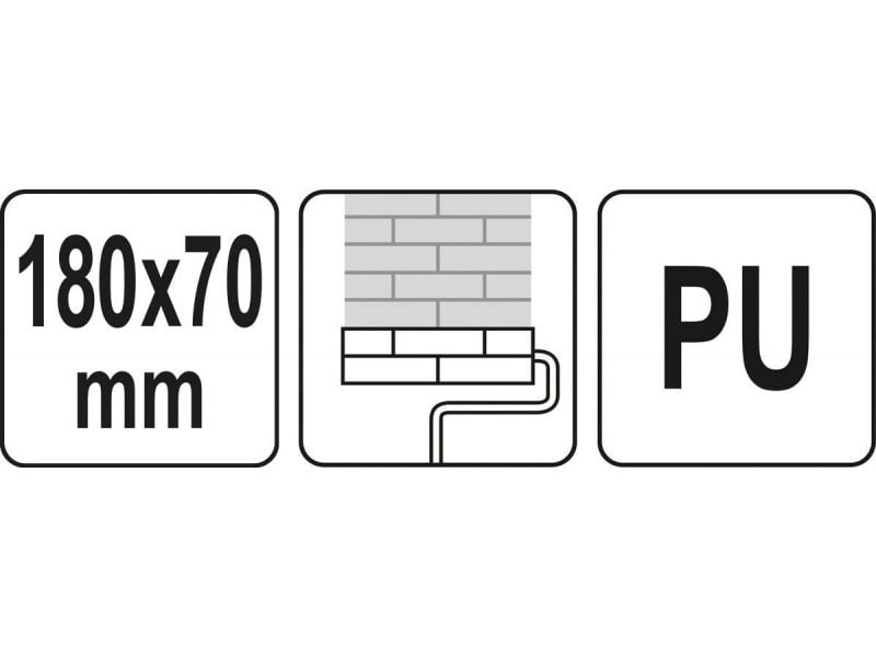YATO Role de vopsit cu model 180 x 70 mm