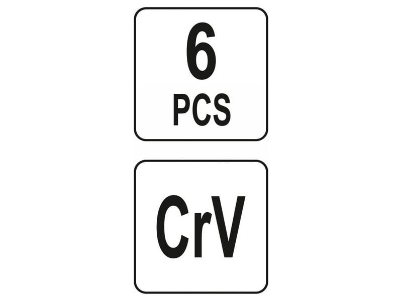 YATO set adaptor cheie tubulară 6 piese CrV