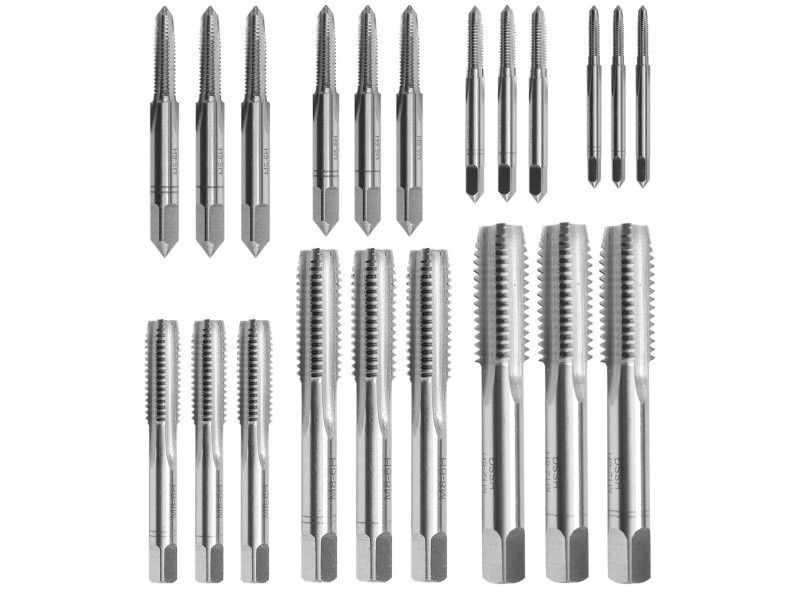 YATO Set de burghie cu filet (manual) 21 piese HSS până la M 3-12 - 1 | YEO