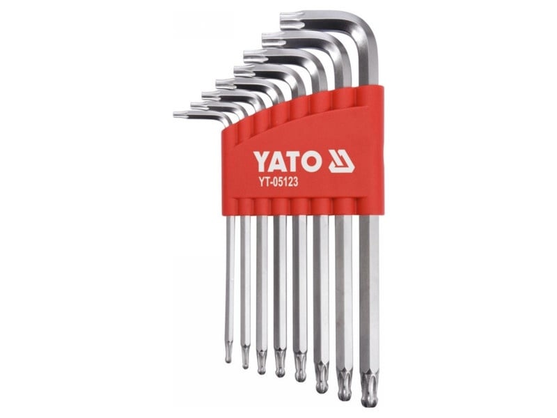 YATO Set de chei Torx cu capăt sferic 8 piese T9-T40 CrV