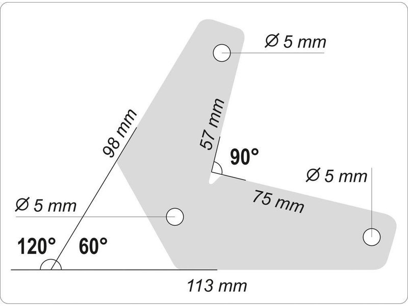 YATO Suport pentru piese de sudură magnet 60-90-120°/10 kg (2 buc) - 1 | YEO