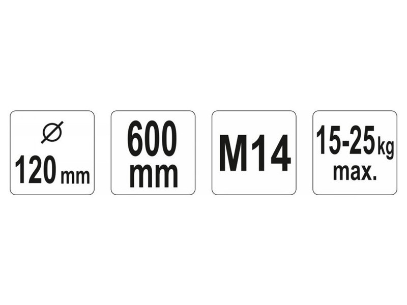 YATO Tijă de amestecare (vopsea) 120 x 600 mm M14 - 2 | YEO
