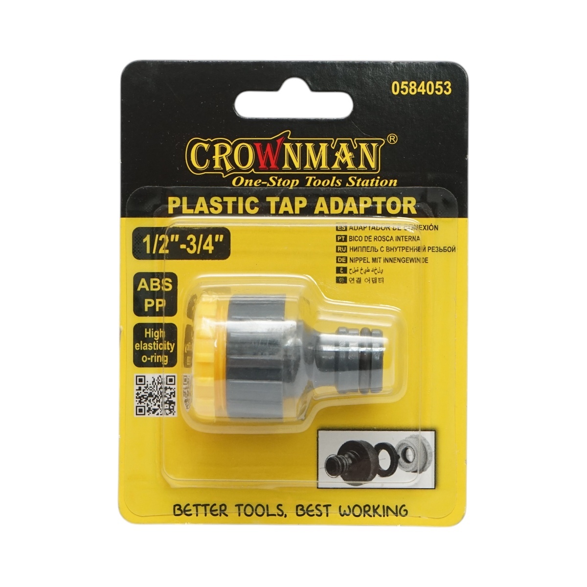 Adaptor robinet furtun gradina 1/2-3/4 , Cod: DISUF78, Crownman - 1 | YEO