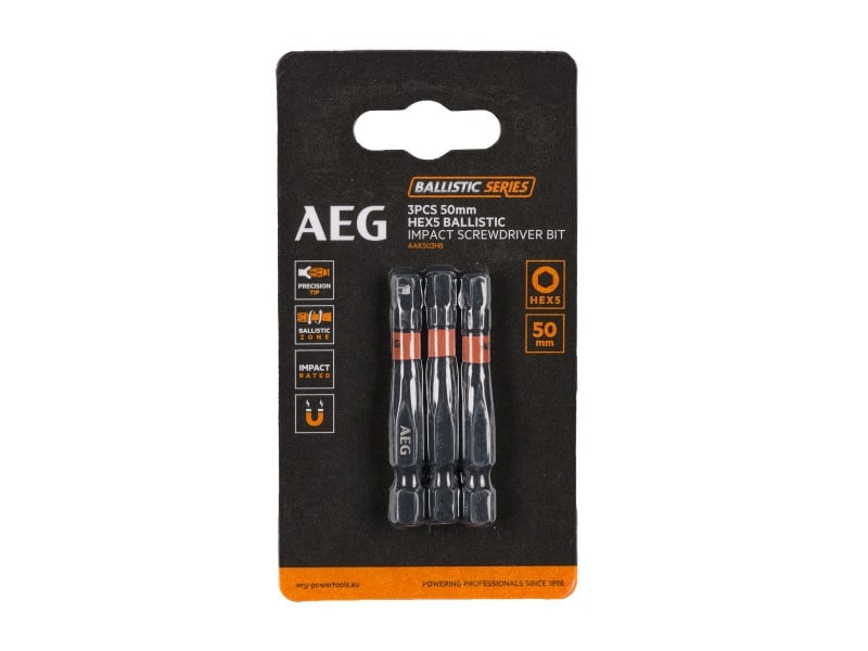 AEG Bithegy imbus 5 x 50 mm 1/4" (3 buc) - 2 | YEO