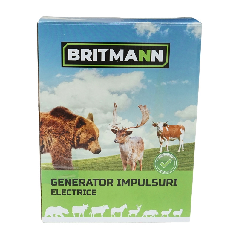 Aparat generator de impulsuri DC 12/220V, 4.5 Joule 40km pentru gard electric, Cod: BT103, Brand: BRITMANN