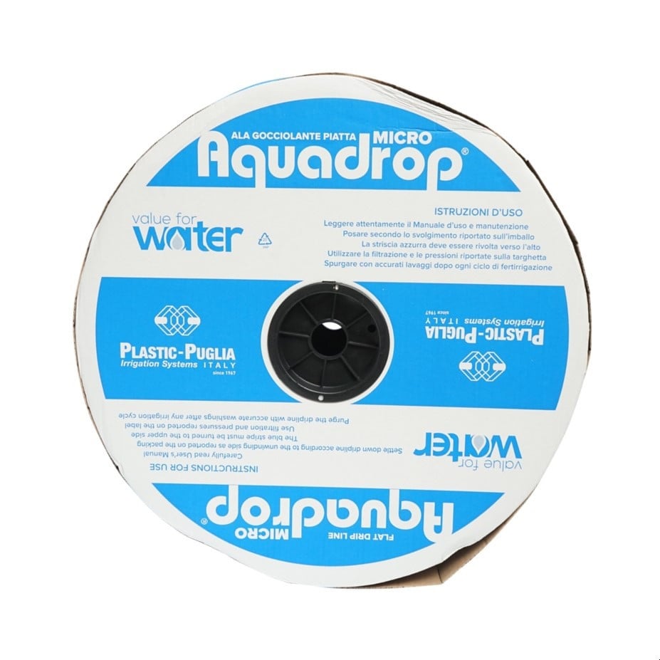 Banda picurare apa, rola 3000M, 2.1L/H, D16mm, pas 30cm, AquaDrop, Cod:  DISLW26, Plastic-Puglia