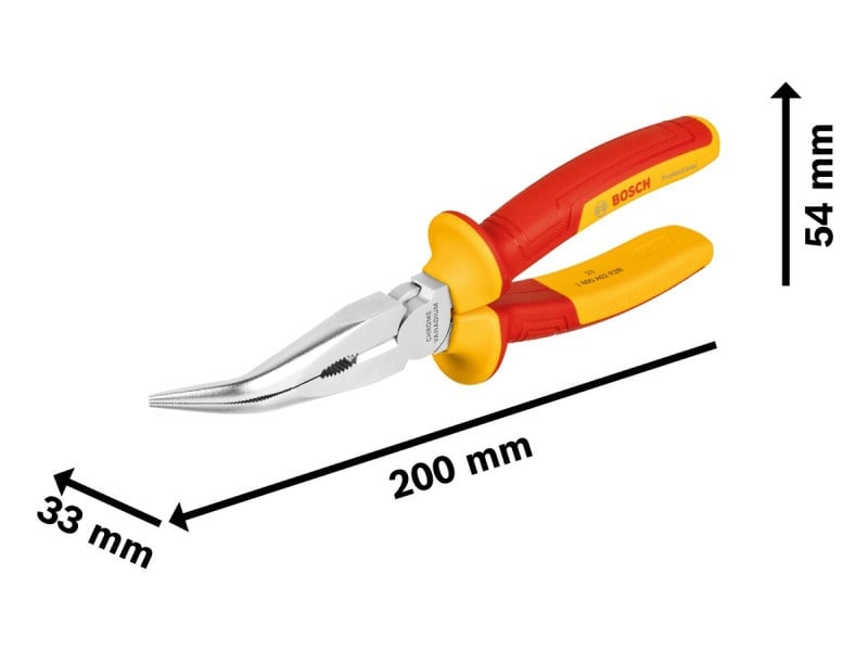 BOSCH Clește de îndoit 40° 200 mm până la 1000 V izolat CrV