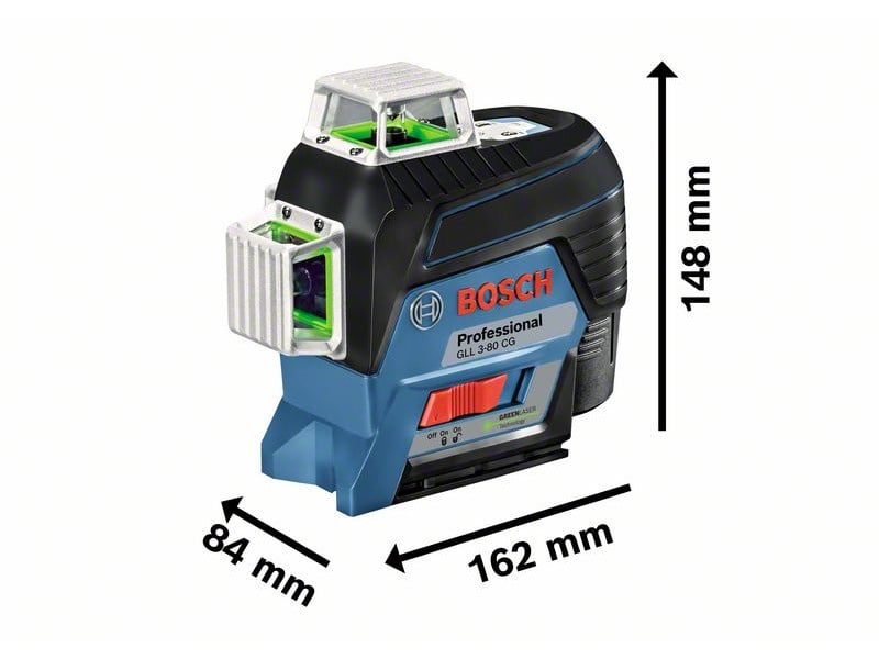 BOSCH Cross-line laser (verde) GLL 3-80 CG în L-Boxx (1 x 2.0 Ah baterie + încărcător rapid) - 1 | YEO