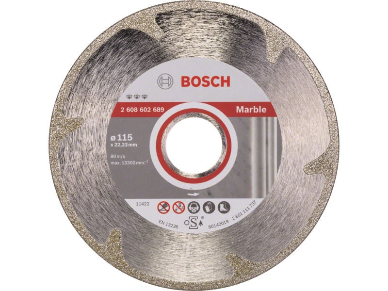 BOSCH Disc de tăiere diamantat 115 x 2,2 x 3,0 x 22,2 mm continuu Best for Marble