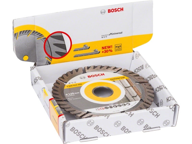 BOSCH Discuri diamantate 125 x 2,0 x 10 x 22,2 mm segmentate Standard pentru Universal (10 bucăți)