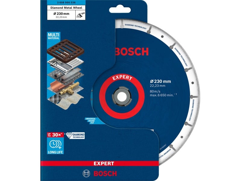 BOSCH EXPERT Disc de tăiere diamantat 230 x 22,2 mm Multi Material - 1 | YEO