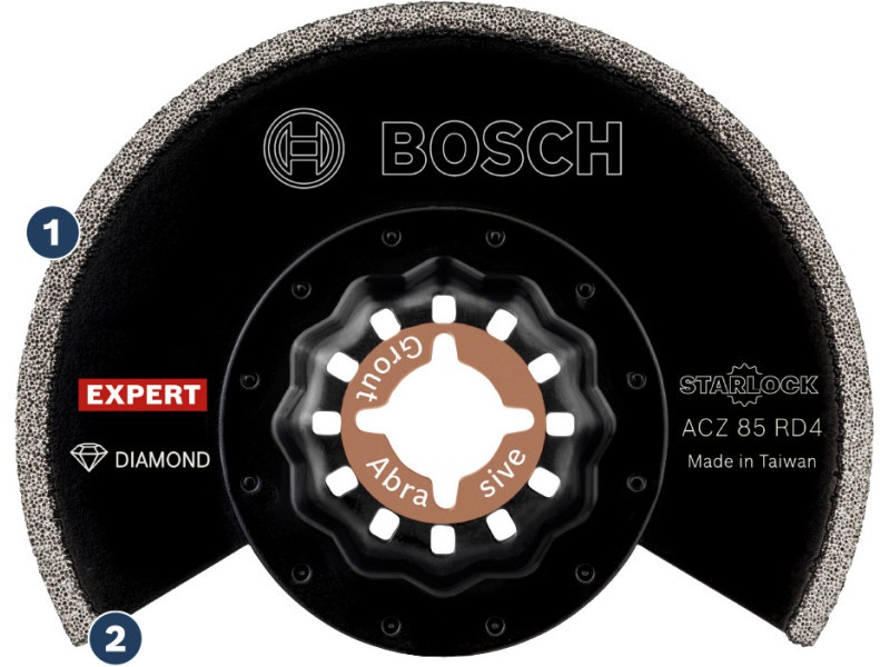 BOSCH EXPERT Lamă de ferăstrău pentru îndepărtarea deșeurilor ACZ 85 RD4 85 x 2,0 mm cu vârf din carbură Starlock - 2 | YEO