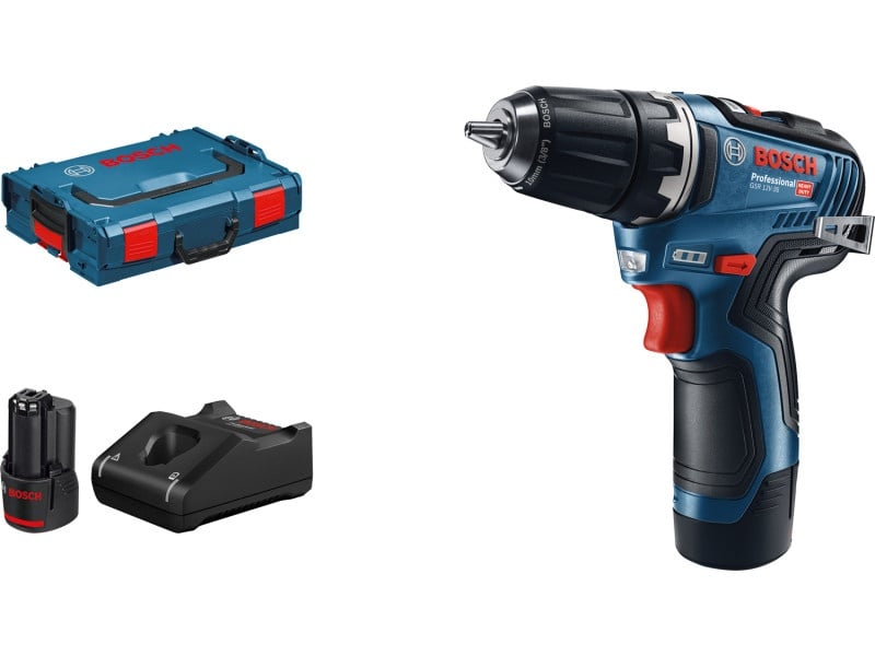 BOSCH GSR 12V-35 burghiu / mașină de găurit fără fir (2x3,0 Ah baterii) în L-Boxx